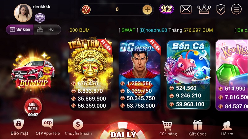 cổng game bum club