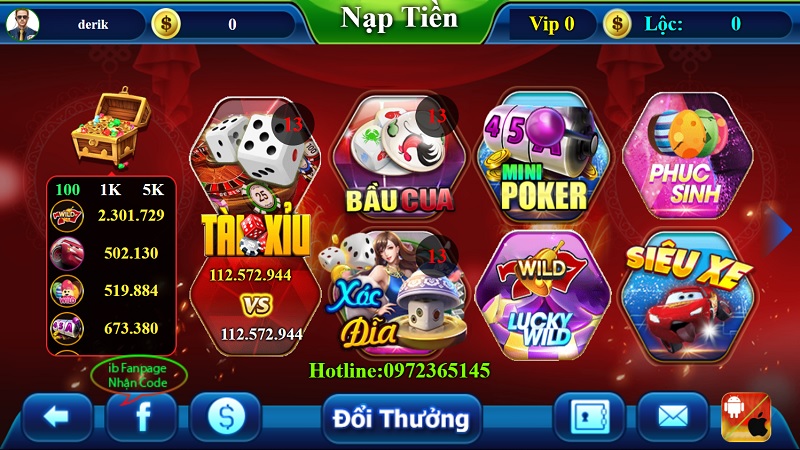 cổng game đổi thưởng caytien