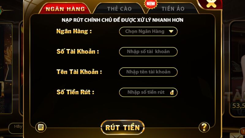 Rút tiền X8 Club qua ngân hàng