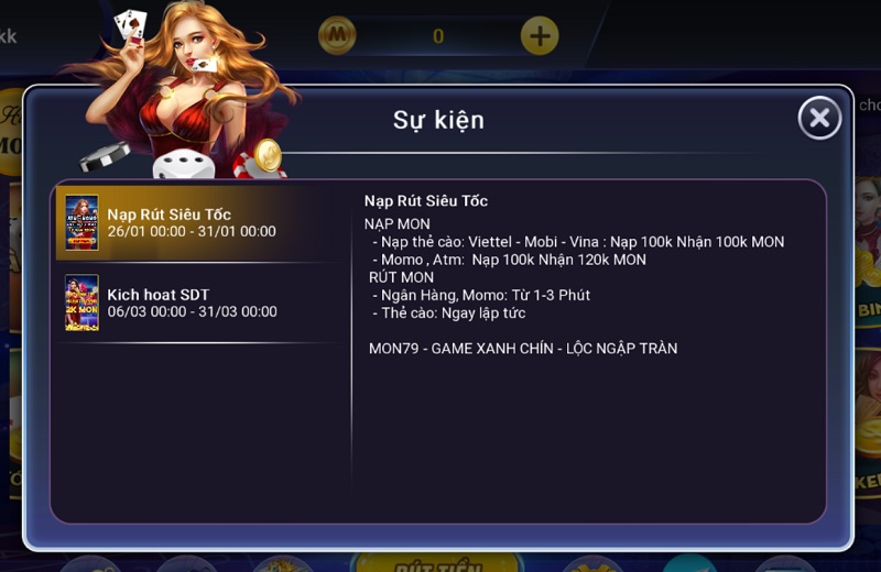 sự kiện mon79 club