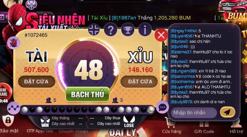 tài xỉu bum club