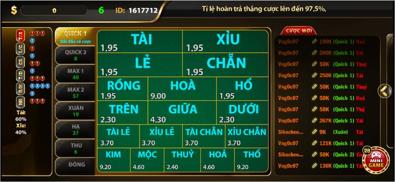 Thiên đường số học hấp dẫn giúp gamer đặt cược và  làm giàu nhanh chóng