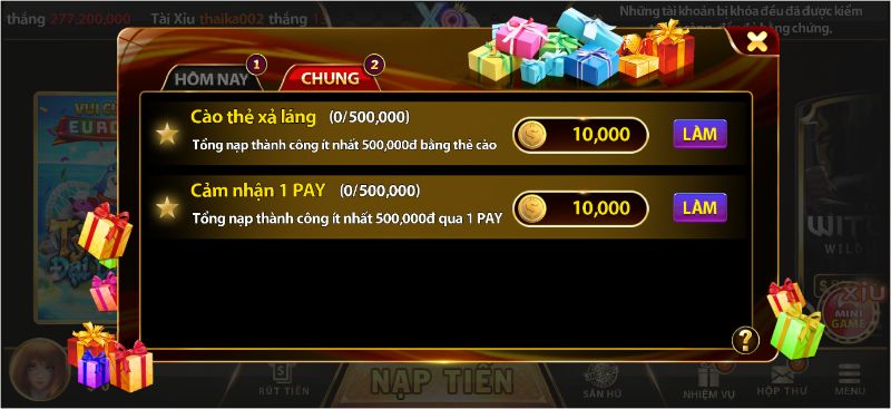 Cơn mưa khuyến mãi hỗ trợ anh em game X8 Club  thủ rước thần tài về nhà 