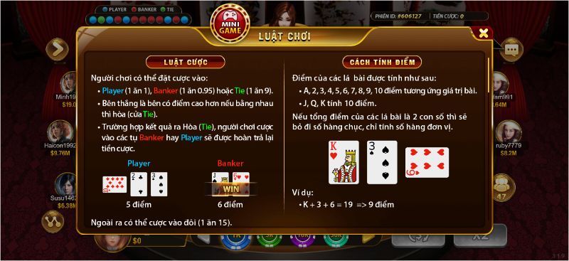 Luật chơi dễ hiểu, tỷ lệ thắng cược tại baccarat X8 Club cực hấp dẫn