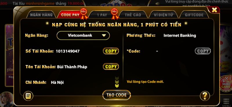  Chọn hình thức phù hợp và điền thông tin cụ thể vào các ô theo yêu cầu