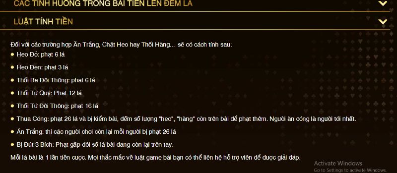 Luật tính tiền được Macau Club quy định rõ ràng 