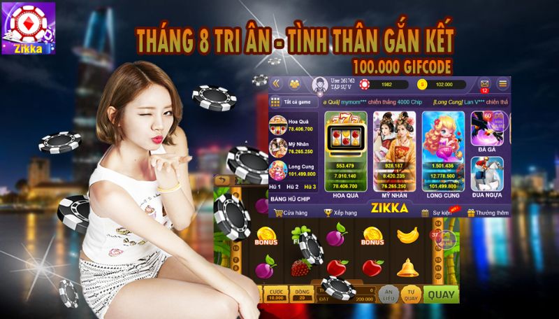 Ziika là cổng game quy tụ rất nhiều người chơi tham gia