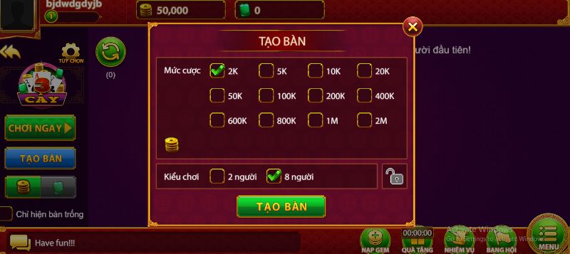 Game 3 cây tại Gem68 có thiết kế giao diện linh hoạt