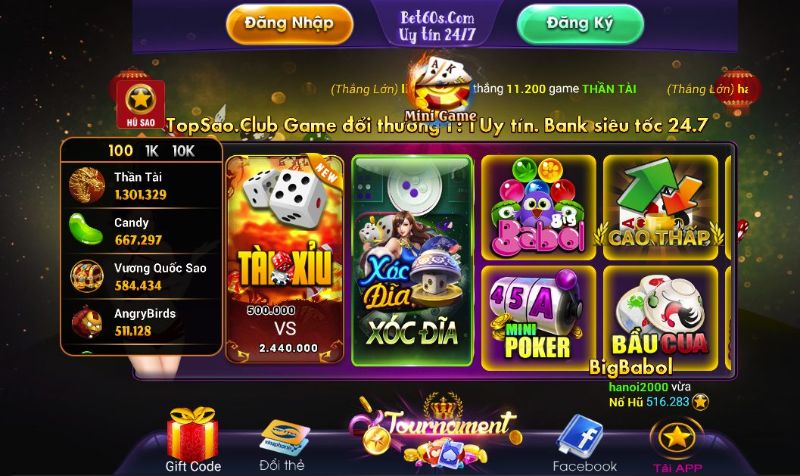 Kho game thời thượng vô cùng hấp dẫn