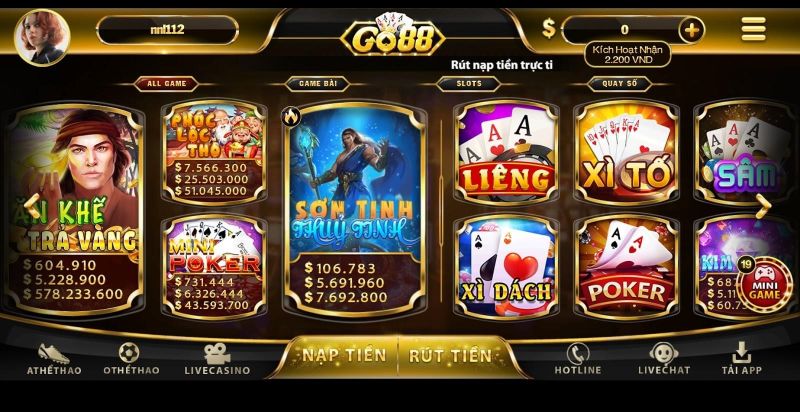 Giao diện hiện đại chính là điểm cộng tuyệt đối dành cho cổng game bài đổi thưởng Choigo88