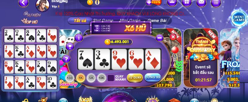 Luật chơi Mini Poker tại nhà cái Socvip không hề khó