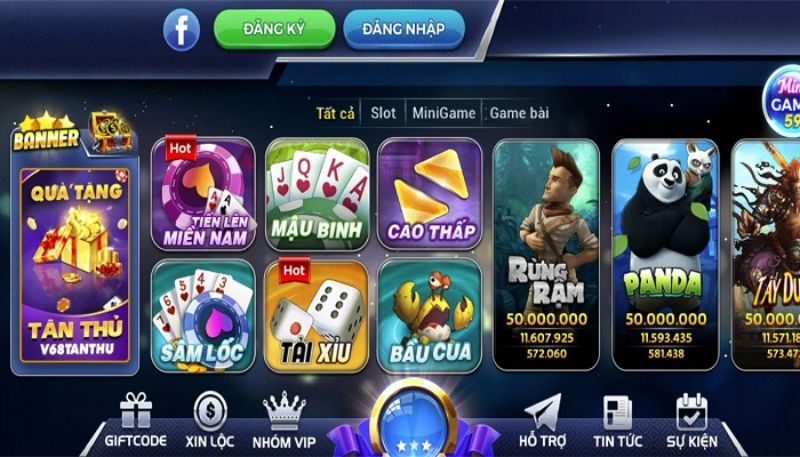 V68Club mang đến cho các thành viên của mình chuỗi game không quá mới mẻ song lại vô cùng cuốn hút