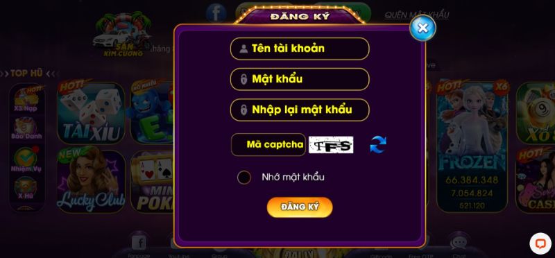 Đăng ký tài khoản và nạp tiền để bắt đầu chơi game