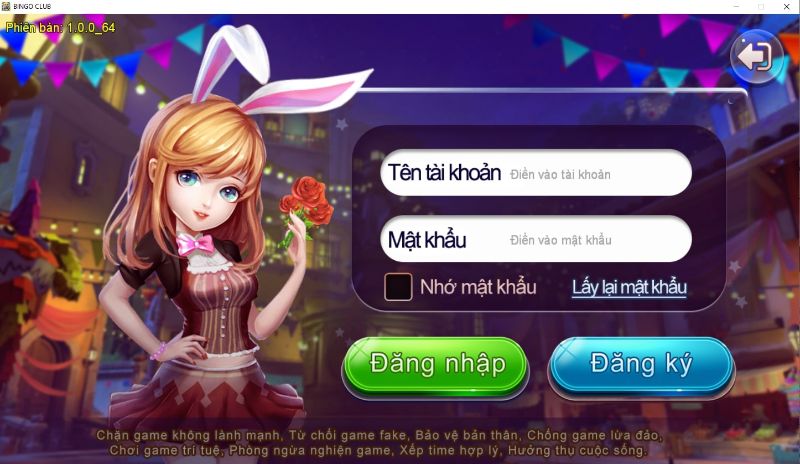 Đăng ký trở thành thành viên của cộng đồng game BinGo Club