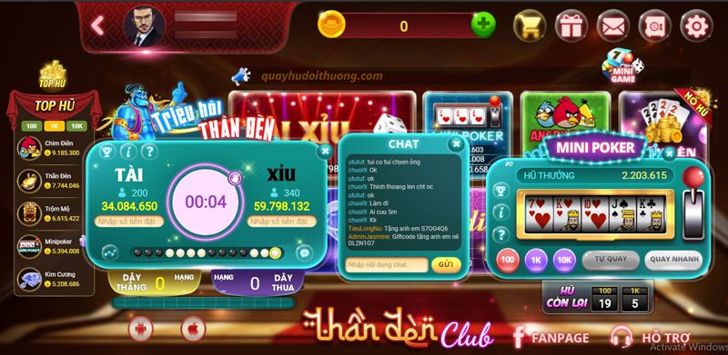 Các thao tác để chơi game ThanDen diễn ra cực kỳ nhanh gọn và dễ làm