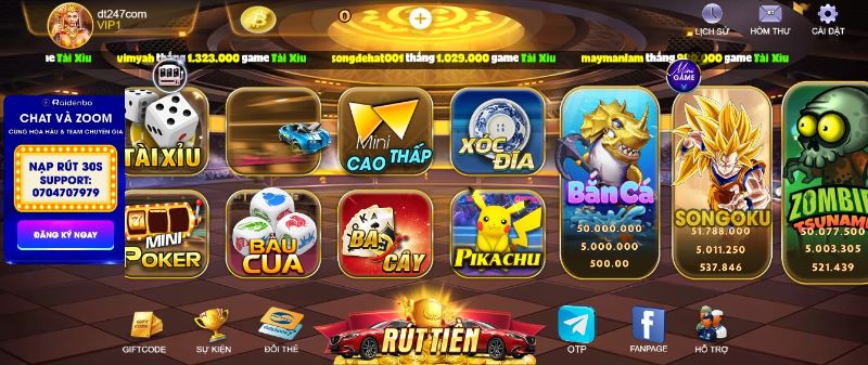 Kho game đa dạng đầy đủ các thể loại hot nhất hiện nay