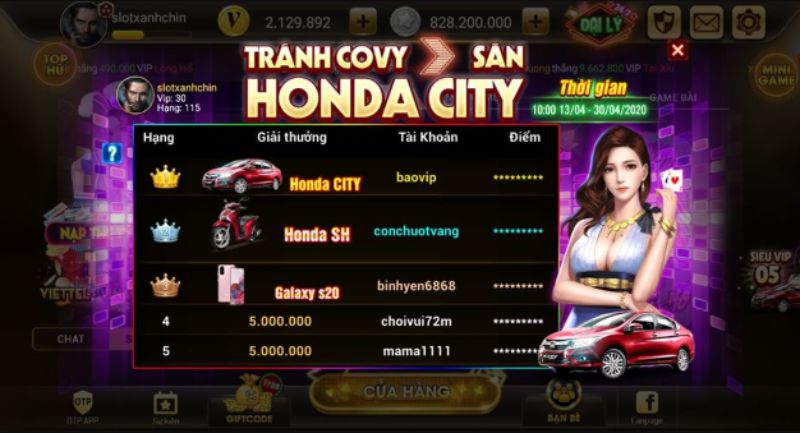 Cổng game có nhiều khuyến mãi hấp dẫn