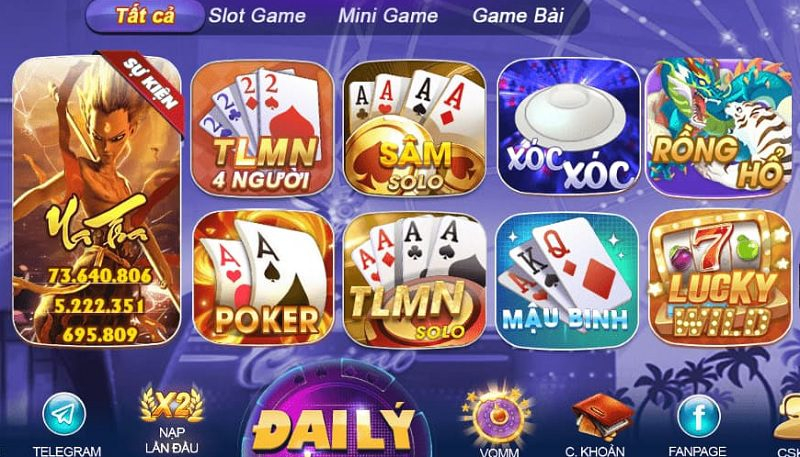 Kho game đa dạng và mới mẻ chỉ có tại Sumvip