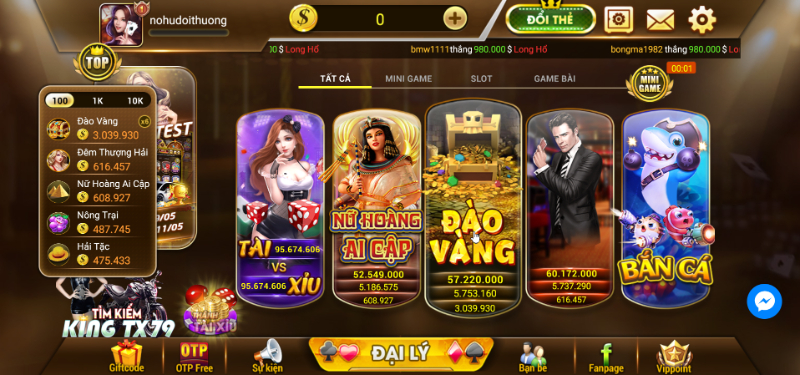 Tx79 - tân binh của làng game đổi thưởng