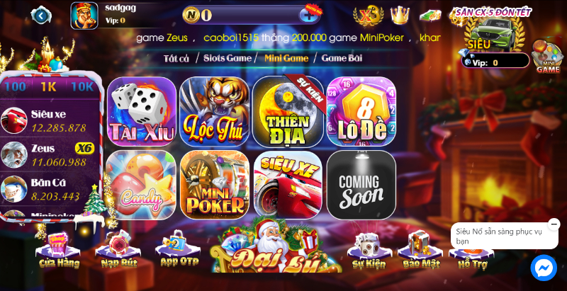 Mini game đặc sắc