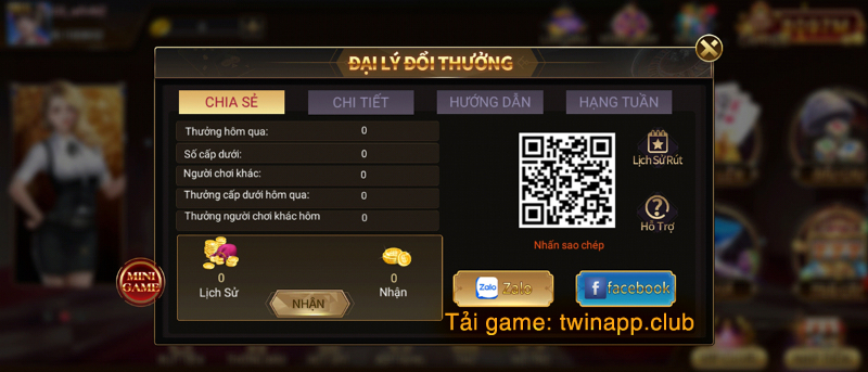 Giao diện nạp tiền vào tài khoản game tại sân chơi cực nhanh chóng