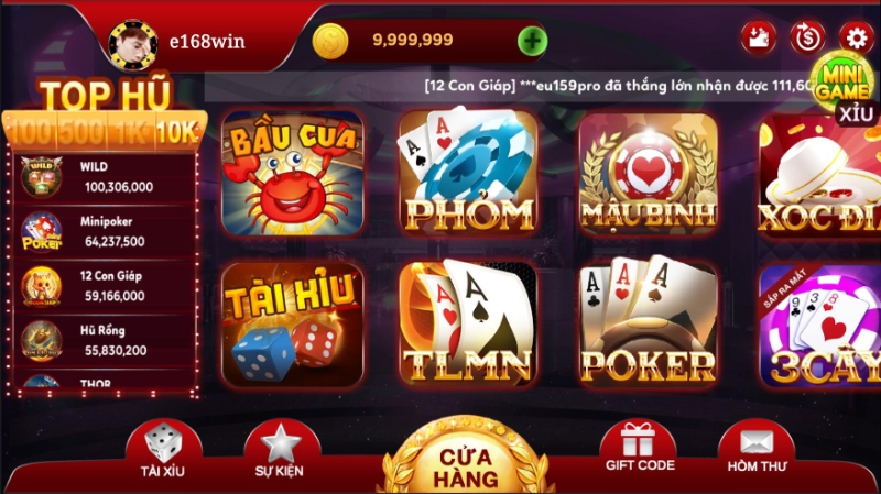 Game bài hiện đại dễ thắng lớn