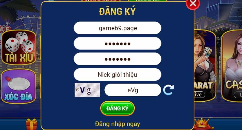 Đăng ký game69