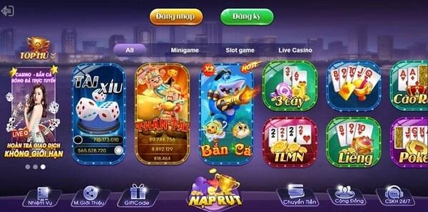 Các game chơi tại Vuabet