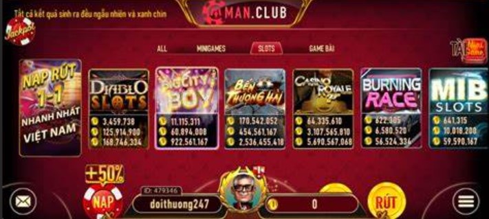 Cập nhật Link tải nổ hũ Man Club mới nhất cho game thủ