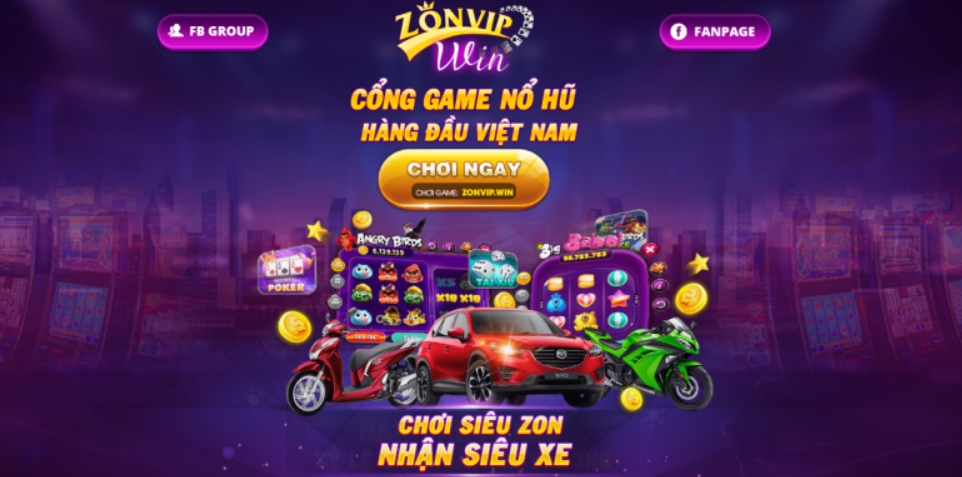 Kho trò chơi khủng trên Zonvip