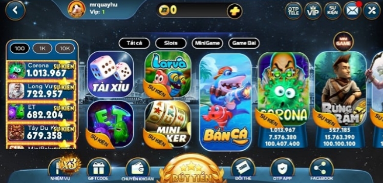 Những tựa game đình đám đều có mặt tại Big79