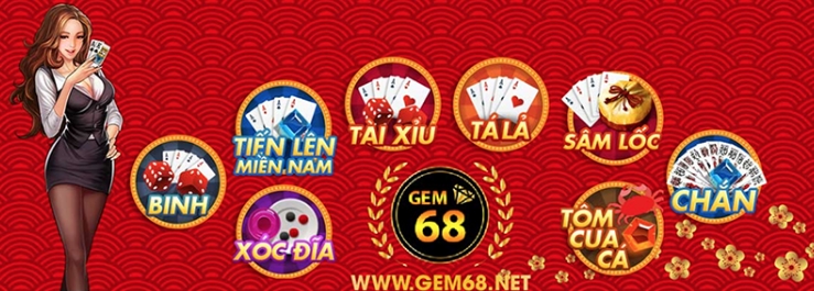 Cổng game đánh bài GEM68