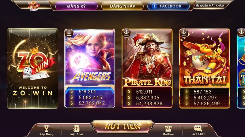 Game Slot đổi thưởng Zowin – App chơi game ăn tiền thật số 1