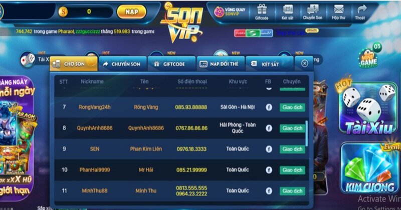 Lưu ý những gì khi nhận mã Gift code Sonvip